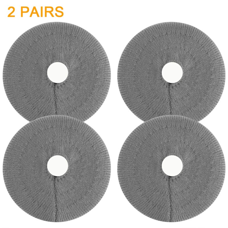 JARMOR Earpads Sweater Cover Protectors with Knit Fabric for Beats Solo 3/2, Solo HD/Mixr/EP Headphones and Other Headsets with 1.57-3.14 Inch Ear Cushions [ 2 Pairs ] (Grey) - Image 4